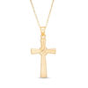 Thumbnail Image 1 of X-Centre Double Row Cross Pendant in 10K Gold