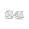 Thumbnail Image 1 of 1/3 CT. T.W. Diamond Illusion Solitaire Stud Earrings in 10K White Gold