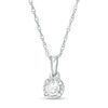 Thumbnail Image 1 of 1/6 CT. Diamond Solitaire Pendant in Sterling Silver