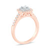 Thumbnail Image 2 of 1/2 CT. T.W. Princess-Cut Diamond Double Frame Engagement Ring in 14K Rose Gold