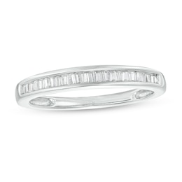 1/6 CT. T.W. Baguette Diamond Anniversary Band in 10K White Gold