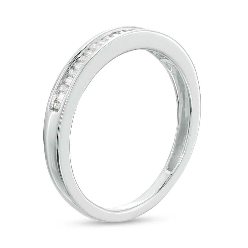 1/6 CT. T.W. Baguette Diamond Anniversary Band in 10K White Gold