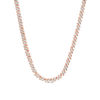 Thumbnail Image 1 of 2 CT. T.W. Diamond Two-Stone &quot;S&quot; Curve Tennis Necklace in Sterling Silver with Rose Rhodium - 17&quot;