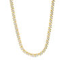 Thumbnail Image 0 of 2 CT. T.W. Diamond Two-Stone "S" Curve Tennis Necklace in Sterling Silver with Yellow Rhodium - 17"