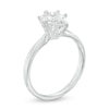 Thumbnail Image 2 of 1 CT. Certified Pear-Shaped Diamond Solitaire Engagement Ring in 14K White Gold (I/I2)