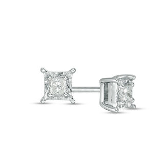 silver diamond studs