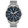 Thumbnail Image 1 of Men's Citizen Eco-Drive® Brycen Chronograph Super Titanium™ Watch with Blue Dial (Model: BL5558-58L)