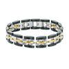 Thumbnail Image 0 of Men's 14.0mm Link Bracelet in Tri-Tone Stainless Steel - 8.5"