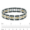 Thumbnail Image 1 of Men's 14.0mm Link Bracelet in Tri-Tone Stainless Steel - 8.5"