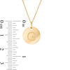 Thumbnail Image 2 of Small Disc Uppercase &quot;G&quot; Pendant in 10K Gold