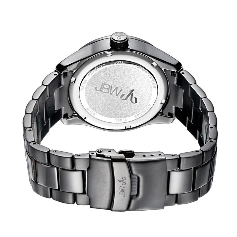 Main Image 3 of Men's JBW Bond 1/10 CT. T.W. Diamond Black IP Watch with Black Dial (Model: J6311D)