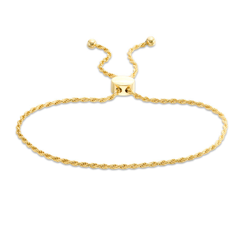 Curb Link Bolo Bracelet in 10K Gold - 9.25
