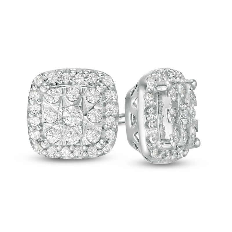 composite diamond earrings