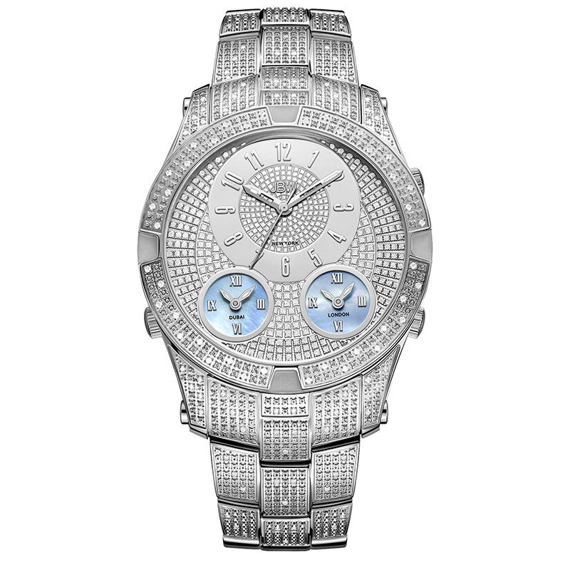 Men's JBW Jet Setter III 1-1/5 CT. T.W. Diamond Watch (Model: J6348B)