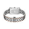 Thumbnail Image 2 of Ladies' JBW Mink 1/8 CT. T.W. Diamond and Crystal 18K Rose GP Two-Tone Watch with Rectangular Dial (Model: J6358D)