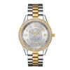 Thumbnail Image 0 of Ladies' JBW Mondrian 1/6 CT. T.W. Diamond and Crystal Accent 18K Gold Plate Two-Tone Watch (Model: J6303G)