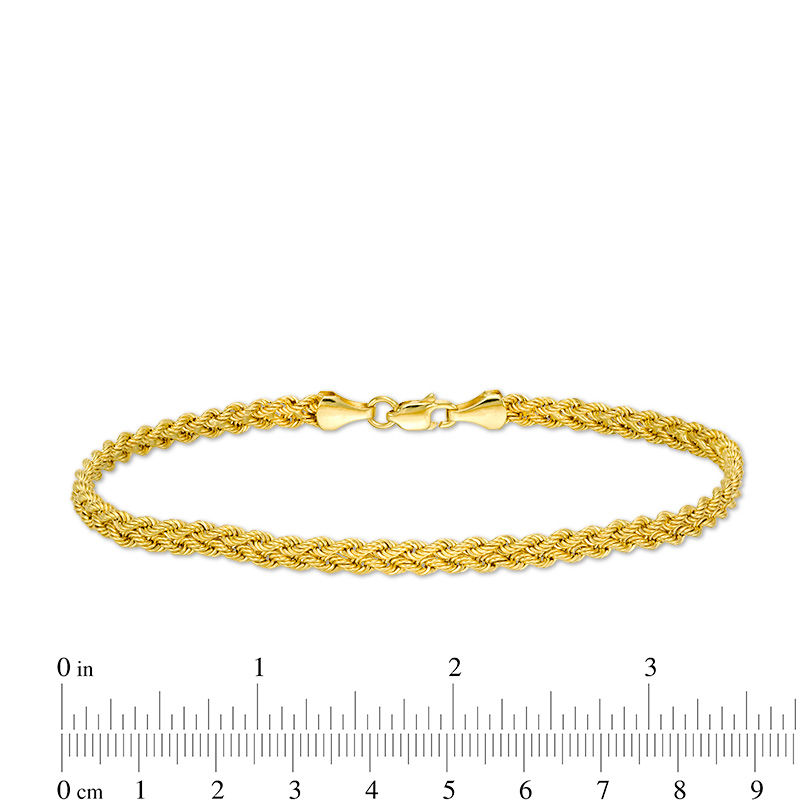 9ct Yellow Gold Double Row Marquise Link Necklet
