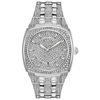 Thumbnail Image 0 of Men's Bulova Phantom Crystal Accent Watch with Square Silver-Tone Dial (Model: 96B296)