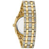 Thumbnail Image 2 of Men's Bulova Phantom Crystal Accent Gold-Tone Watch with Square Silver-Tone Dial (Model: 98B323)