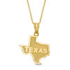 Thumbnail Image 1 of Textured State of &quot;TEXAS&quot; Pendant in 10K Gold