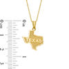 Thumbnail Image 2 of Textured State of &quot;TEXAS&quot; Pendant in 10K Gold