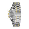 Thumbnail Image 2 of Men's Caravelle by Bulova Chronograph Two-Tone Watch with Blue Dial (Model: 45B152)