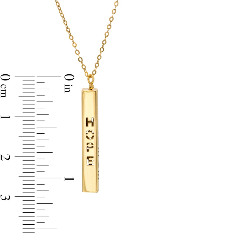 Custom Name Pendant Necklace V-shape Personalized Bar Pendant Non
