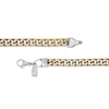 Thumbnail Image 2 of Men's 7.5mm Franco Snake Chain Necklace and Bracelet set in Two-Tone Stainless Steel - 24&quot;