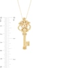 Thumbnail Image 2 of Made in Italy Vintage-Style Key Pendant in 14K Gold