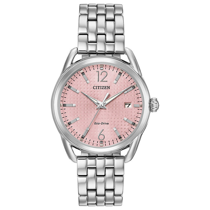 Ladies Drive from Citizen Eco Drive LTR Watch with Pink Dial Model FE6080 71X Zales Outlet