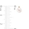 Thumbnail Image 2 of 5.5-6.0mm Akoya Cultured Pearl and 1/20 CT. T.W. Diamond Pendant and Stud Earrings Set in 14K Gold