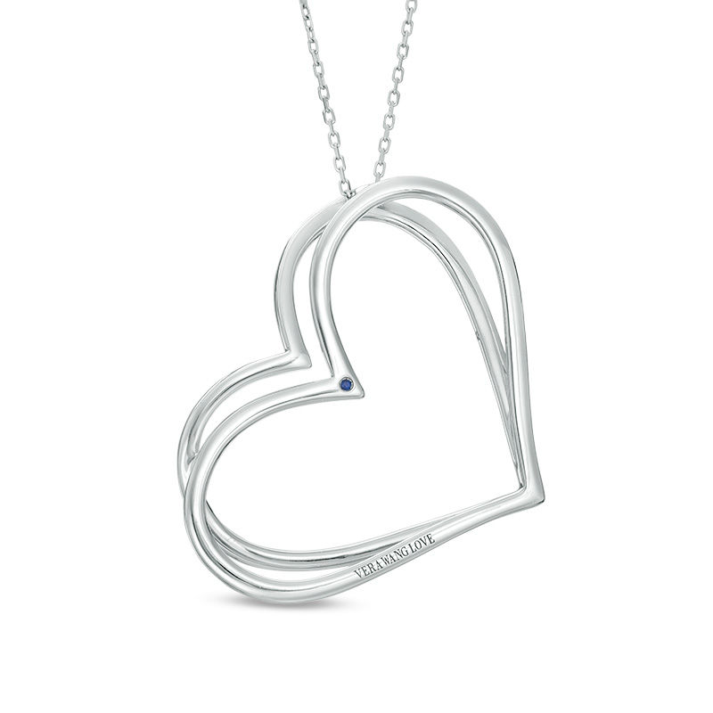 vera wang double heart necklace