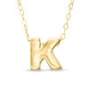 Thumbnail Image 1 of Mini Block &quot;K&quot; Initial Pendant in 10K Gold