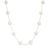 Thumbnail Image 1 of 6.0-7.0mm Freshwater Cultured Pearl Station Necklace in 14K Gold