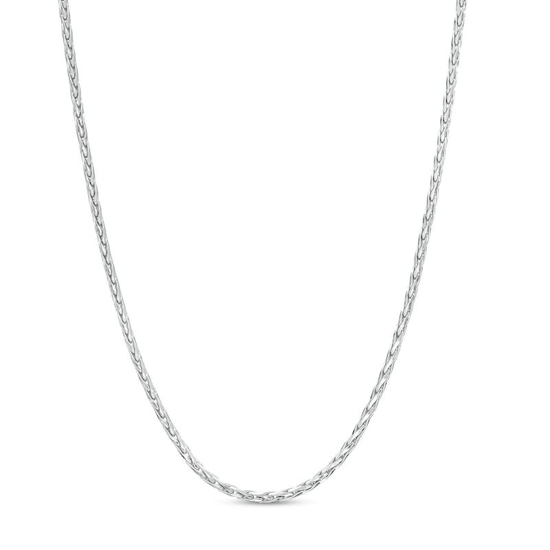 Main Image 1 of 030 Gauge Diamond-Cut Foxtail Chain Necklace in Sterling Silver - 22&quot;