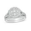 Thumbnail Image 1 of 1 CT. T.W. Multi-Diamond Frame Bridal Set in 10K White Gold