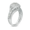 Thumbnail Image 3 of 1 CT. T.W. Multi-Diamond Frame Bridal Set in 10K White Gold