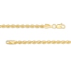 Thumbnail Image 3 of Men's 2.7mm Rope Chain Necklace in Hollow 14K Gold - 24&quot;