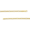 Thumbnail Image 3 of 3.5mm Figaro Chain Necklace in Hollow 14K Gold - 22&quot;