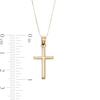 Thumbnail Image 3 of Slope-Ends Cross Pendant in 14K Gold