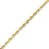 Thumbnail Image 1 of Men's 3.0mm Diamond-Cut Rope Chain Bracelet in Solid 14K Gold - 8.0&quot;