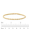 Thumbnail Image 3 of Men's 3.0mm Diamond-Cut Rope Chain Bracelet in Solid 14K Gold - 8.0"