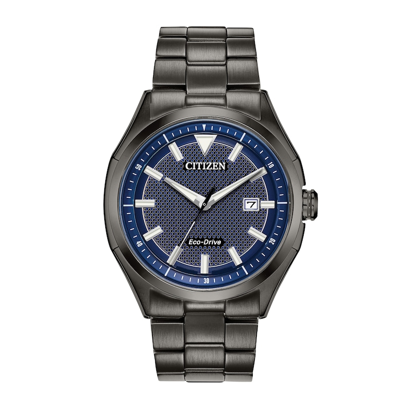 Men's Drive from Citizen Eco-Drive® WDR Grey IP Watch with Blue Dial (Model: AW1147-52L)