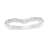 Thumbnail Image 1 of 1/3 CT. T.W. Diamond Contour Anniversary Band in 14K White Gold