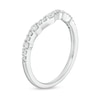 Thumbnail Image 3 of 1/3 CT. T.W. Diamond Contour Anniversary Band in 14K White Gold