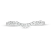 Thumbnail Image 4 of 1/3 CT. T.W. Diamond Contour Anniversary Band in 14K White Gold