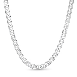 5.7mm Mariner Chain Necklace in Solid Sterling Silver  - 22&quot;