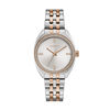 Thumbnail Image 0 of Ladies' Caravelle by Bulova Crystal Two-Tone Watch with Silver-Tone Dial (Model: 45L180)
