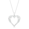 Thumbnail Image 0 of 1 CT. T.W. Diamond Heart Pendant in 10K White Gold
