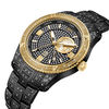 Thumbnail Image 2 of Men's JBW Jet Setter 1 CT. T.W. Diamond 18K Gold Plate and Black IP Watch with Two-Tone Dial (Model: J6370C)